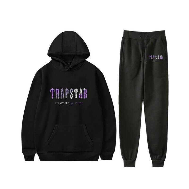 Trapstar It\'s a Secret Funny Galaxy Shining Trainingsanzug Herren Schwarz Österreich | VK58-603