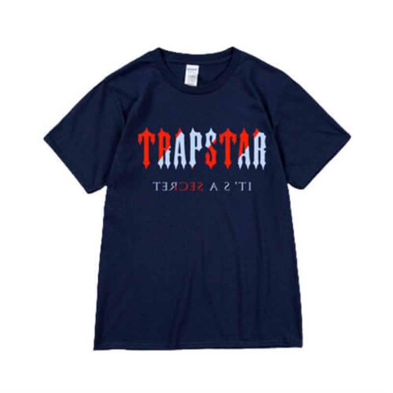 Trapstar It\'s a Secret Kurzes Sleeve T-shirts Herren Blau Österreich | DP99-403