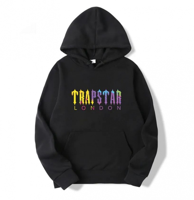 Trapstar London Print Hoodie Herren Schwarz Österreich | GS79-804