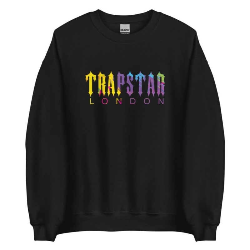 Trapstar London Shinning Sweatshirts Herren Schwarz Österreich | IW07-659