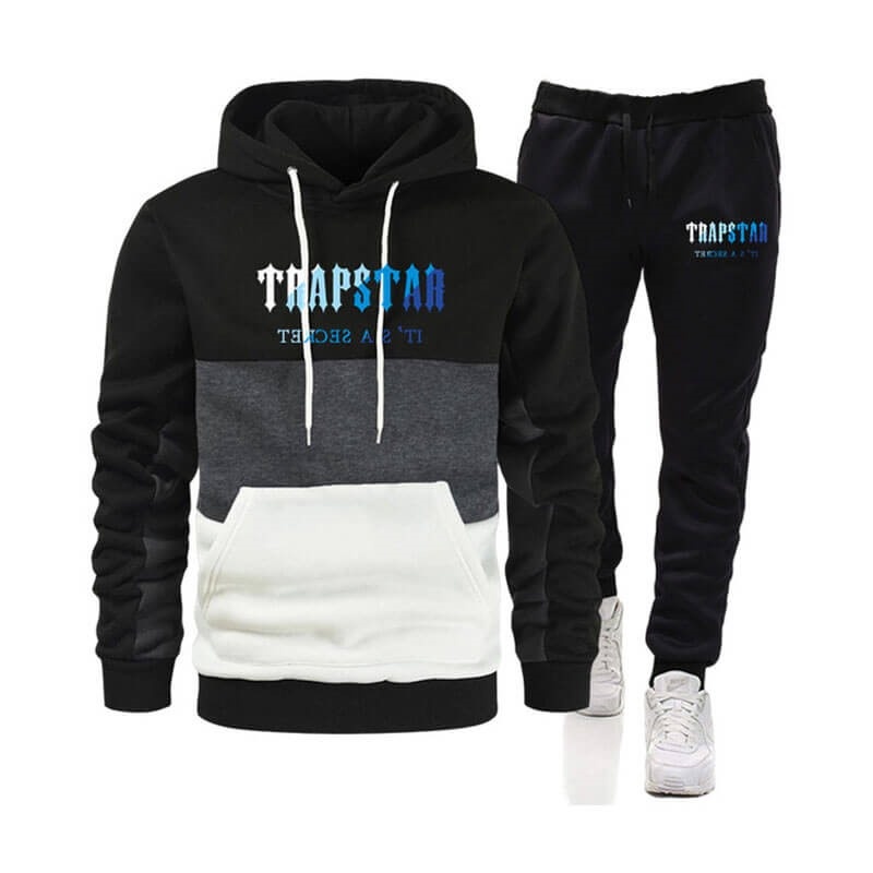 Trapstar Merch It\'s a Secret Printed Logo Trainingsanzug Herren Schwarz Österreich | PC08-272