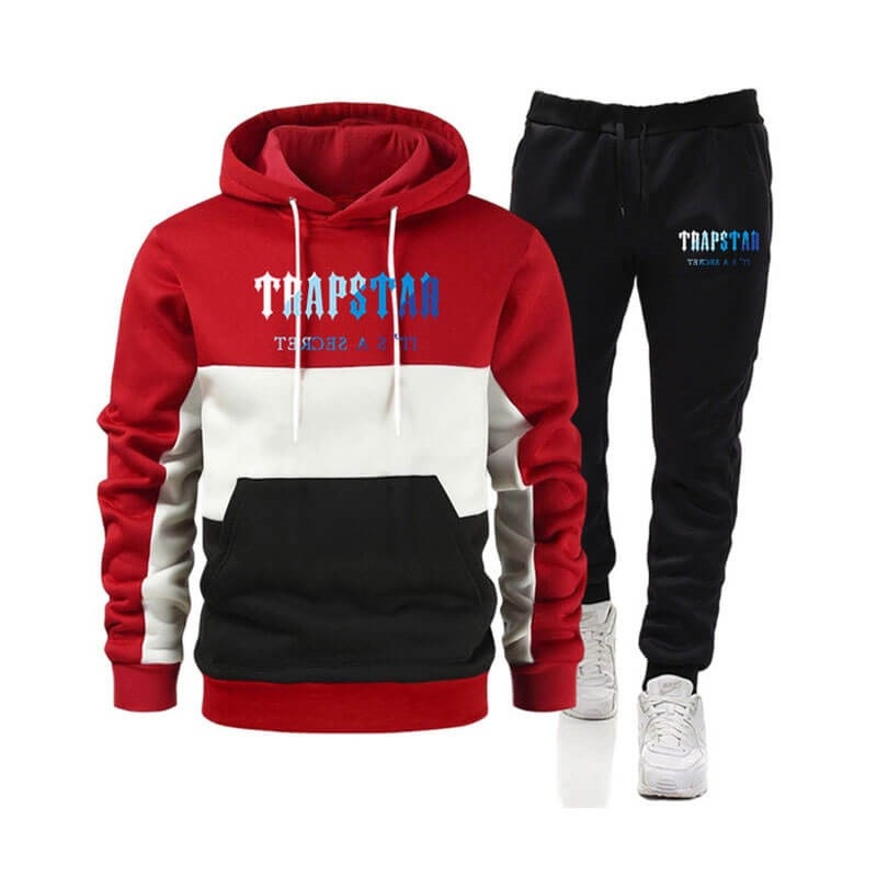 Trapstar Merch It\'s a Secret Printed Logo Trainingsanzug Herren Rot Österreich | NZ84-120