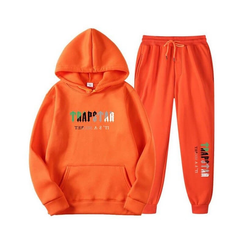 Trapstar Printed Autumn Winter Warm Sportswear Trainingsanzug Herren Orange Österreich | GY04-675