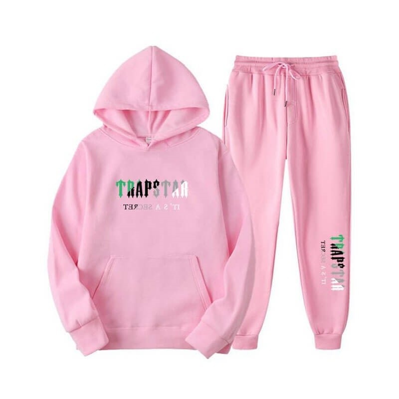 Trapstar Printed Autumn Winter Warm Sportswear Trainingsanzug Herren Rosa Österreich | GX65-039