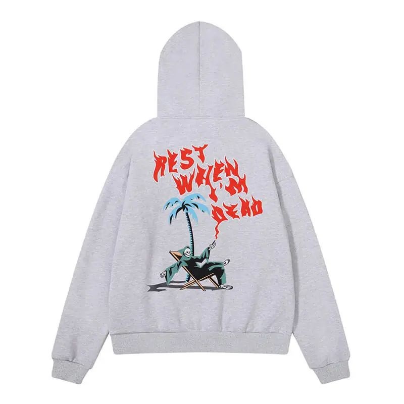 Trapstar Rest When I’m Dead Hoodie Herren Grau Österreich | NJ15-144