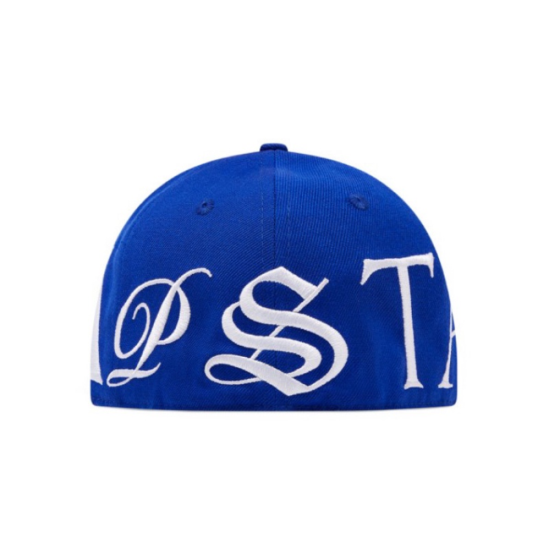 Trapstar Script Fitted Hüte Herren Blau Weiß Österreich | OA26-346