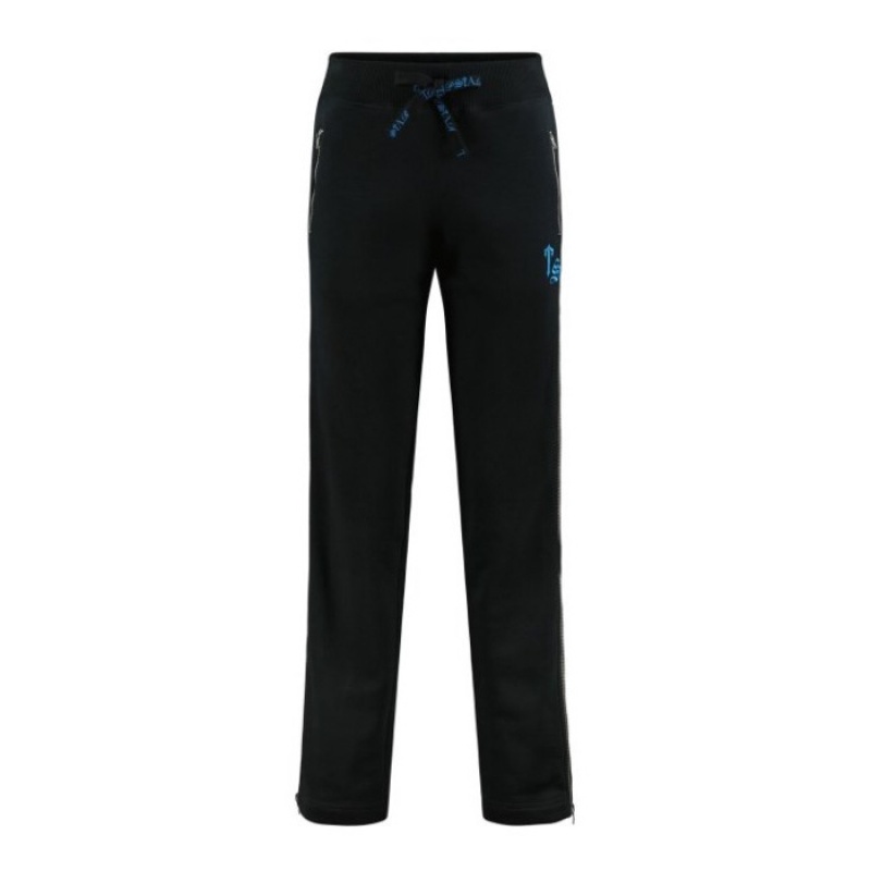 Trapstar Script Zip Leg Jogging Bottoms Hose Damen Schwarz Türkis Österreich | AV90-989