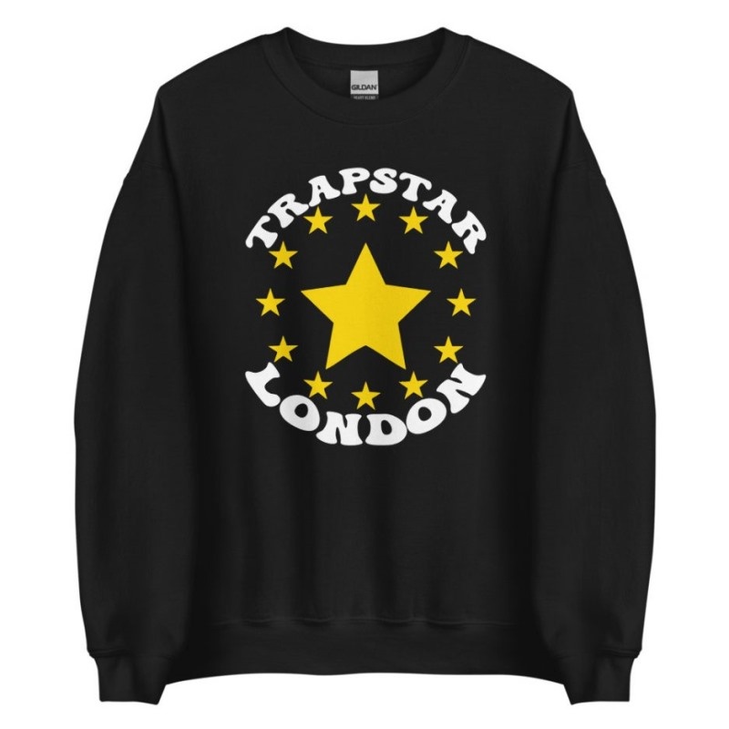 Trapstar Stars London Sweatshirts Herren Schwarz Österreich | JT21-477