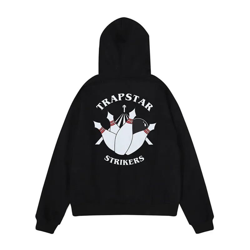 Trapstar Streetwear Strikers Hoodie Herren Schwarz Österreich | KY50-306