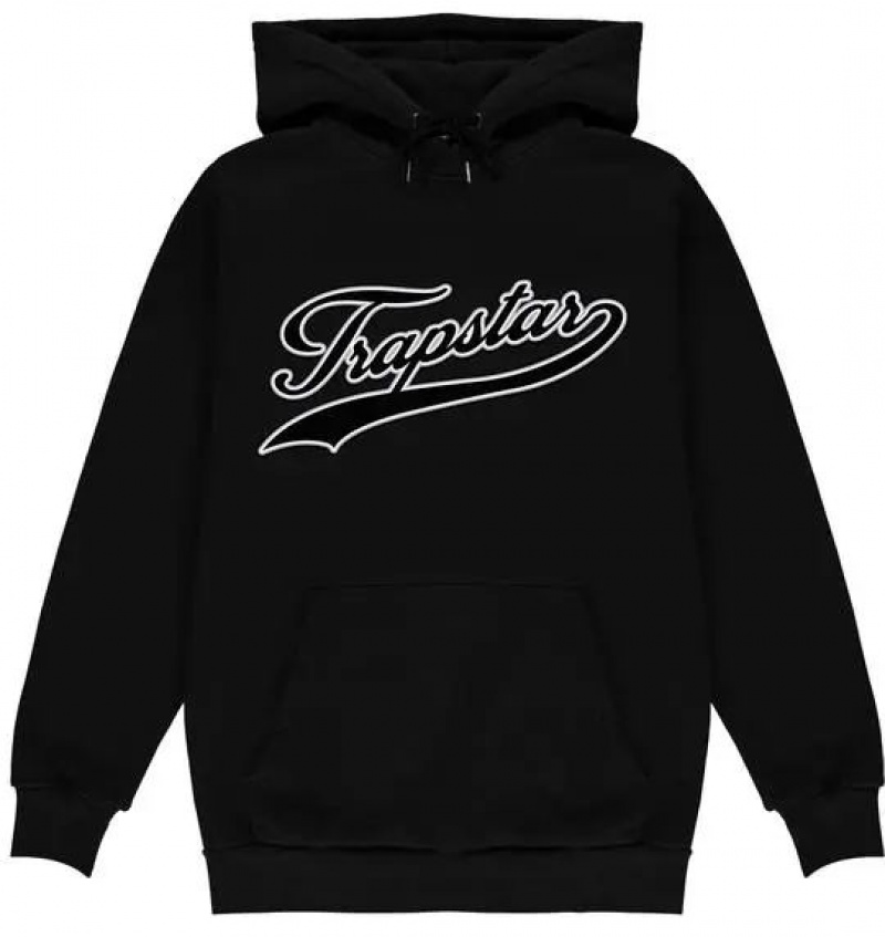 Trapstar Strike Hoodie Herren Schwarz Österreich | JD58-020