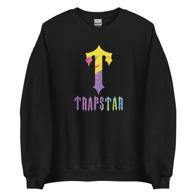 Trapstar T-For Print Sweatshirts Herren Schwarz Österreich | YG71-507