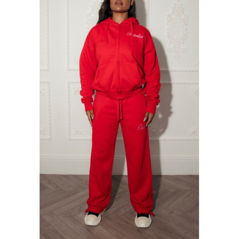 Trapstar TS-Star Drawcord Hem Jogginghose Damen Rot Österreich | TS70-781