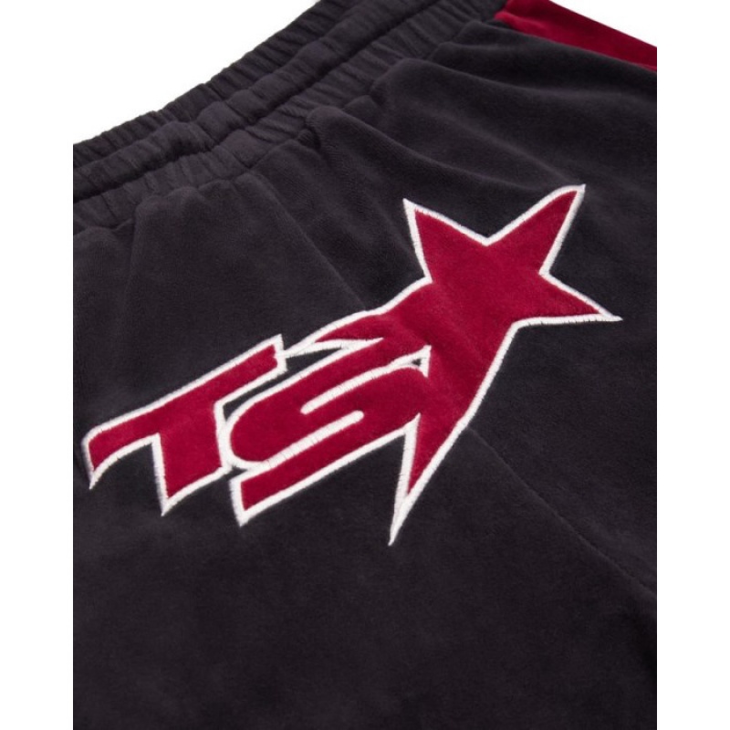 Trapstar TS-Star Velour Track Bottoms Hose Damen Bordeaux Österreich | BA43-202