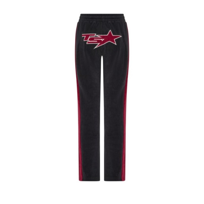 Trapstar TS-Star Velour Track Bottoms Hose Damen Bordeaux Österreich | BA43-202