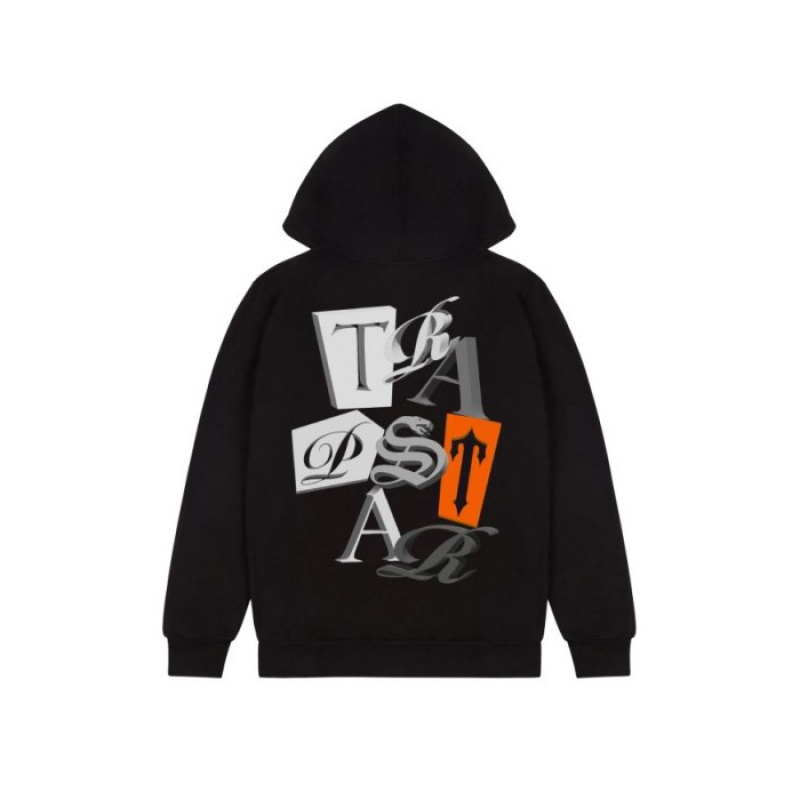 Trapstar TS Script 3D Edition Hoodie Herren Schwarz Österreich | TD33-154