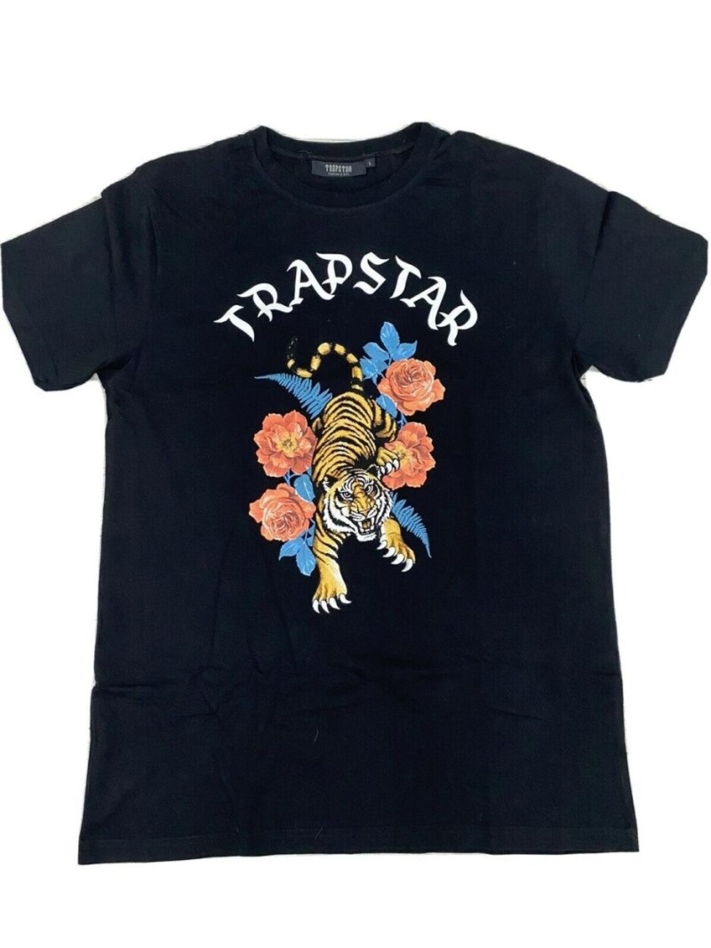 Trapstar Tiger T- Shirt T-shirts Herren Schwarz Österreich | QQ78-632