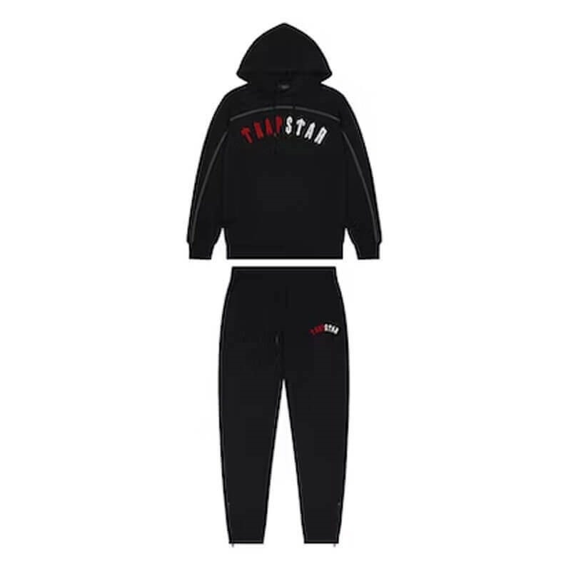 Trapstar Warm Irongate Arch Chenille Trainingsanzug Herren Schwarz Österreich | CT63-264