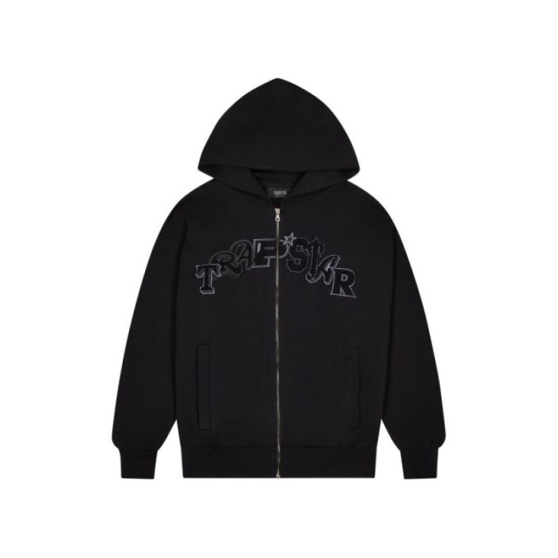 Trapstar Wildcard Chenille Zip Hoodie Trainingsanzug Herren Schwarz Österreich | AV77-481