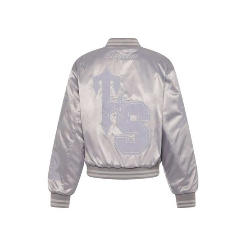 Trapstar Wildcard Stadium Jacket Oberbekleidung Herren Silber Österreich | SQ82-440