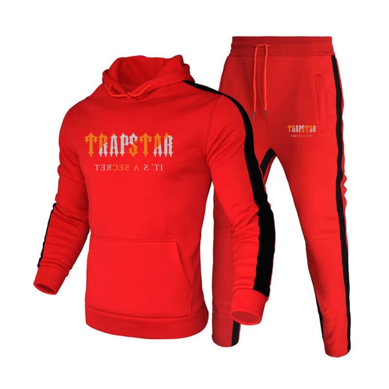 Trapstar Winter Logo Mit Kapuze Trainingsanzug Herren Rot Österreich | JX76-298